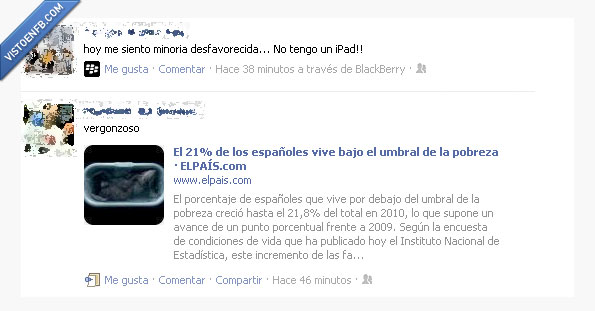 pobreza,ipad,contrastes