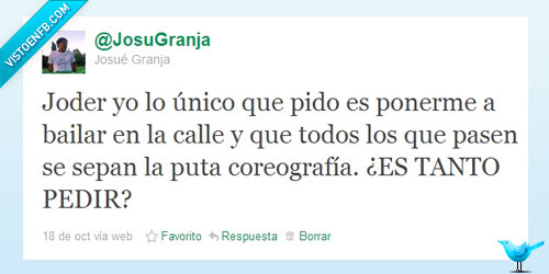 cine,bailar,coreografía,tweet