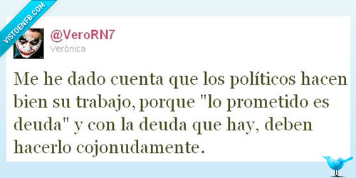 Políticos,trabajo,deuda