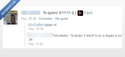 felicitar,tontería,relación