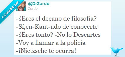 Kant Nietzsche Descartes filosofia twitter