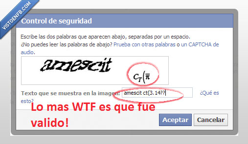 dar de baja,facebook,parentesis,pi,capcha