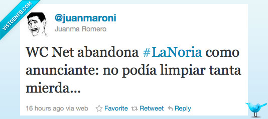 retirar,anuncios,La Noria,WC Net,TV