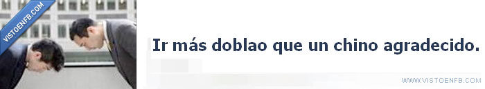 chino,doblado,agrdecido