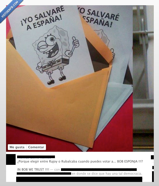 politica,facebook,bob,esponja,rajoy,rubalcaba