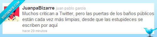 baños,estupidez,twitter