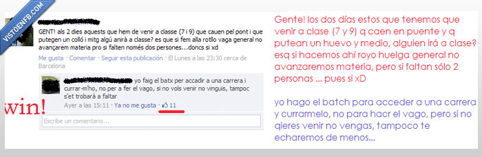 vago,vaga,bachiller,puente,estudiar,corte,vacilada,hachazo
