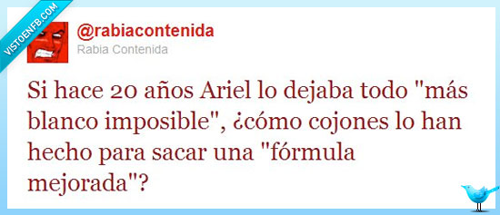 ariel,formula,mejorada,twitter