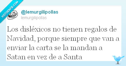 Santa,Disléxicos,mandar carta,Navidad,Satán