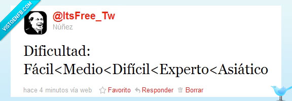dificultad,nivel,asiático,difícil,fácil