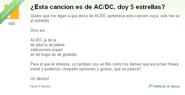 Las Ketchup,subnormales everywhere,AC/DC