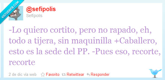 Recortes,sefipolis,PP,peluquería,gato,twitter