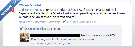CNN,embarazo,pildora,adolescentes,facebook