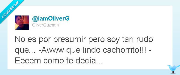 rudo,cachorrito,twitter,presumir