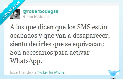 184749 - Los SMS son necesarios por @RoberBodegas
