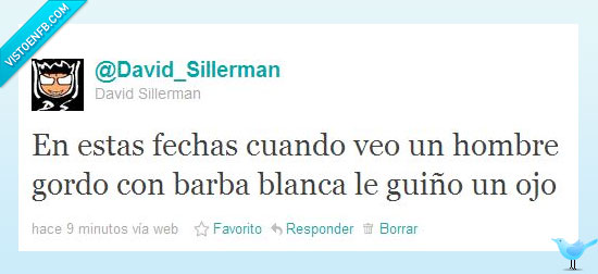 santa claus,papá noel,guiño,twitter,navidad