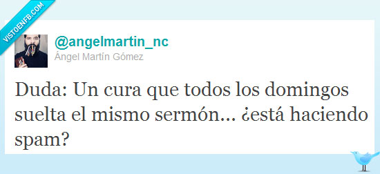 angel martin,twitter,spam,cura,iglesia