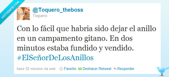 fundir,anillo,cisarlol,toquero,gandalf,señor de los anillos,vender