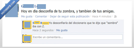 errores de ortografía,sombra