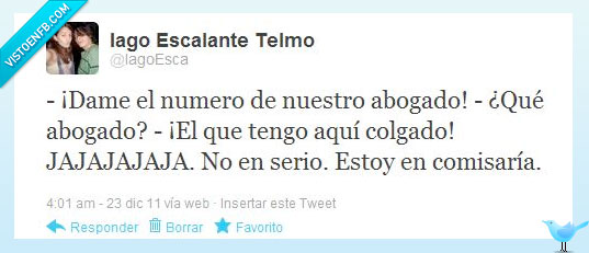 Comisaria,Abogado,Twitter,Detenido