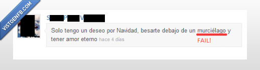 Tuenti,Navidad,Fail,Muérdago,Murciélago