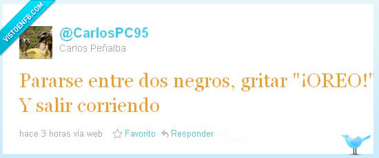 negro,oreo,correr,twitter,tweet,carlospc95