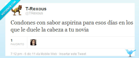 novia,cabeza,aspirina,condones