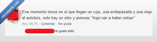 Autobús,ostias,vieja,cojo,embarazada