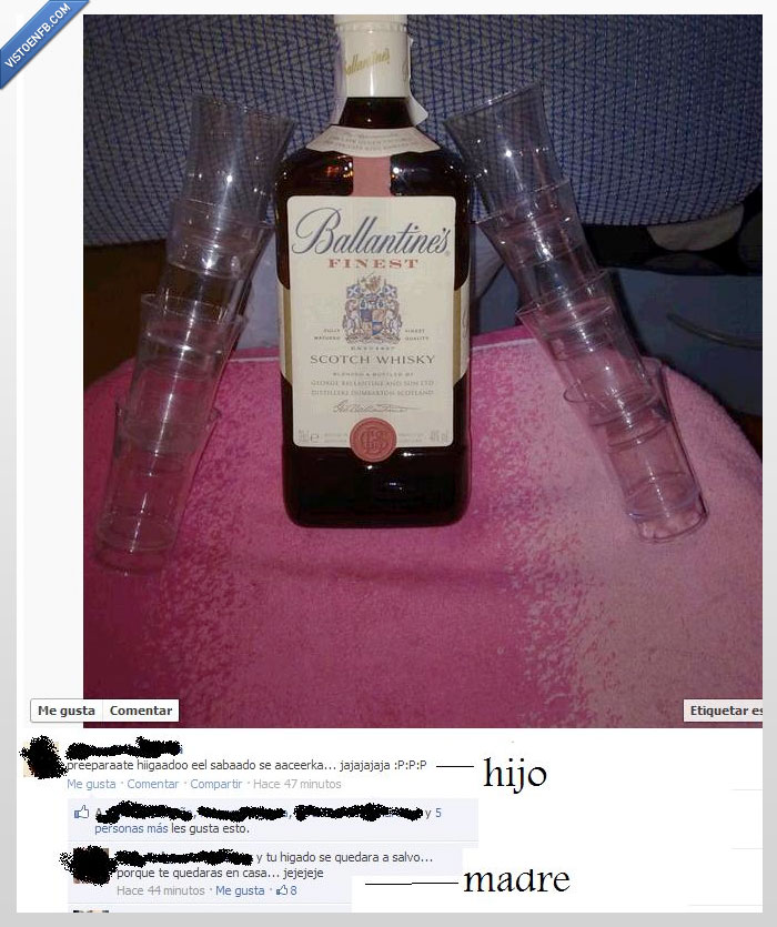 madre,ballantines,fin de año,castigo