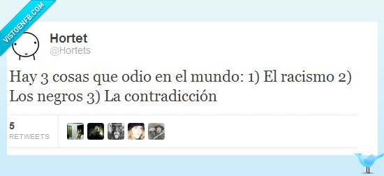 contradicción,negros,odio,racismo