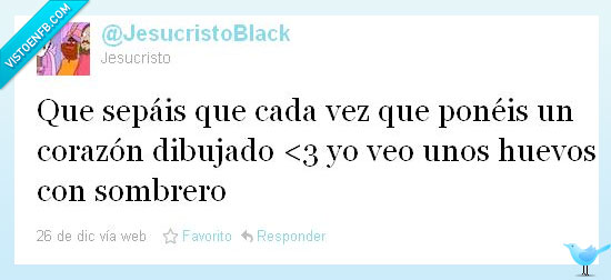 corazon,huevos,sombrero,twitter,jesucristo
