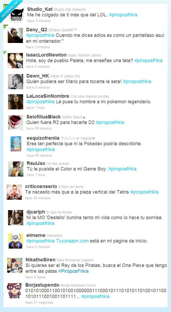 frikis,#piroposfrikis,piropos