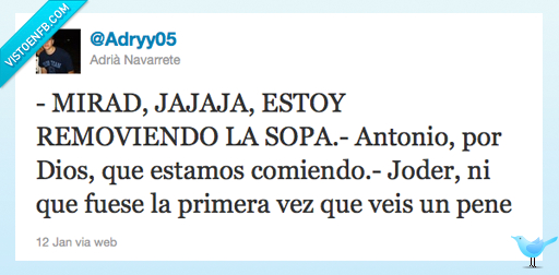 antonio,cena,tweet,sopa