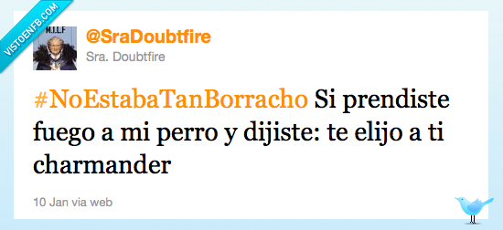 twitter,no estaba tan borracho,fuego,charmander,perro