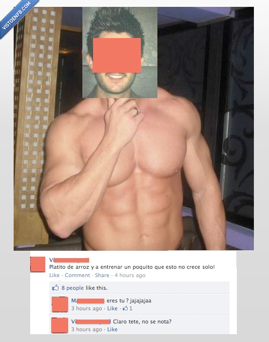 crédulos,abdominales,músculos,facebook,foto,tio,photoshop