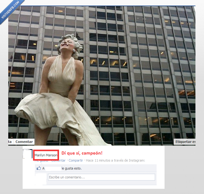 tontaco,fail,Marilyn Monroe,Marilyn Manson,estatua