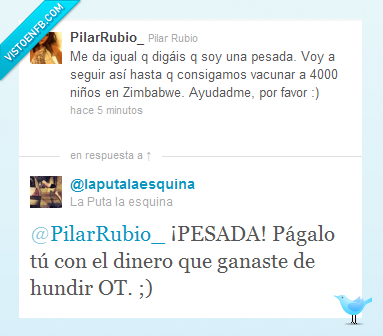 OT,Pilar Rubio,vacunas,pesada