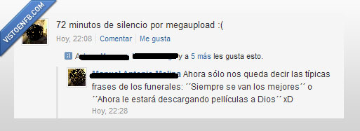 rip,megaupload,72 minutos de silencio,descargas,fbi