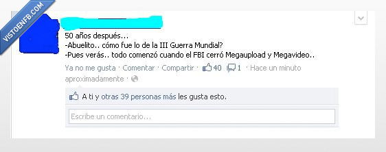 facebook,Megaupload,Guerra