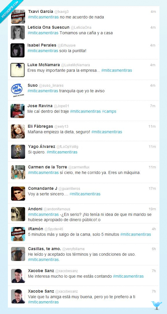 #miticasmentiras,Mentiras,miticas,hashtag