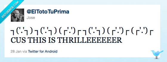 coreografía,cadena,twitter,michael jackson