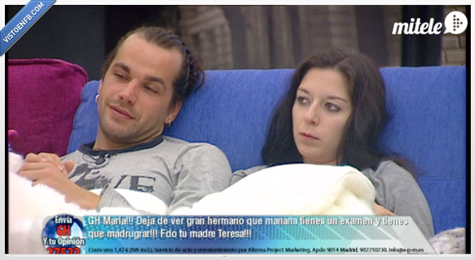 gran hermano,madres,estudiar,mensaje,examen,madrugar