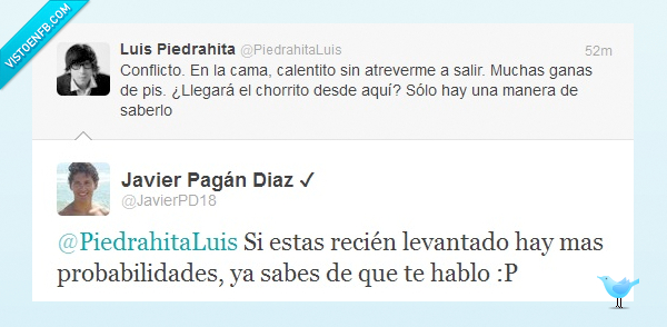 piedrahita,mañana,Mear,Cama,Distancia,emoticono,sospechoso