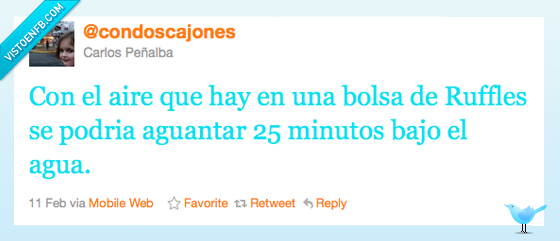 ruffles,condoscajones,twitter,sumergir,aire,agua,patatas