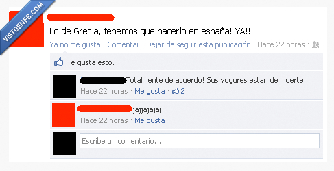 yogur,España,Grecia,copiar,revolución