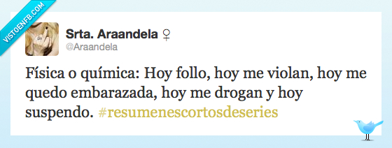 antena 3,física o química,twitter,serie