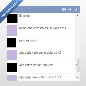 Madre,Facebook,walkie,corto,cambio,chat,conversación