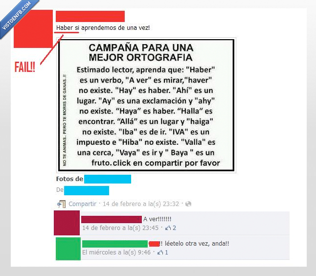 ortografía,a ver,haber