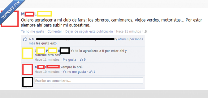 Facebook,Piropos,Albañiles,Autoestima,Estado,Comentario