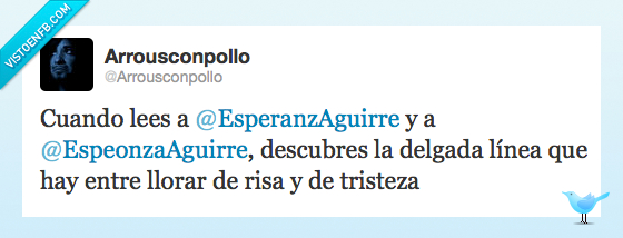 risa,Esperanza Aguirre,llorar,Espeonza Aguirre